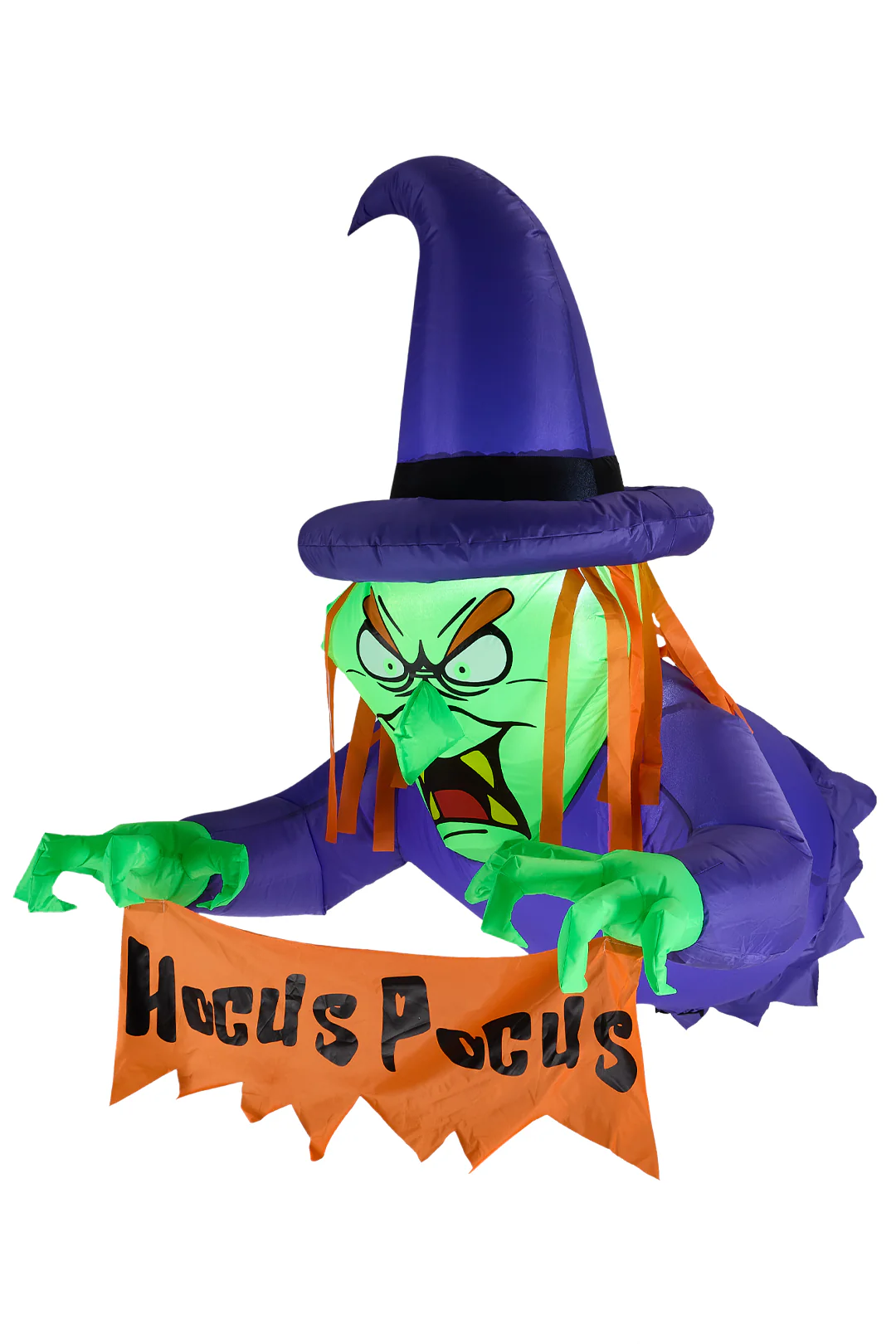 Lifeideas 4ft Halloween Inflatable Witch Decoration with Built-in LED Lights - Image 3