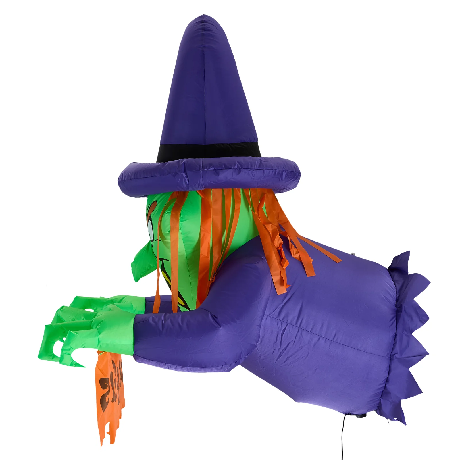Lifeideas 4ft Halloween Inflatable Witch Decoration with Built-in LED Lights - Image 4