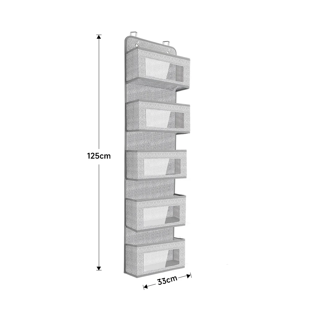 Lifeideas 5 Pockets Over The Door Non Woven Fabric Organizer - Image 8