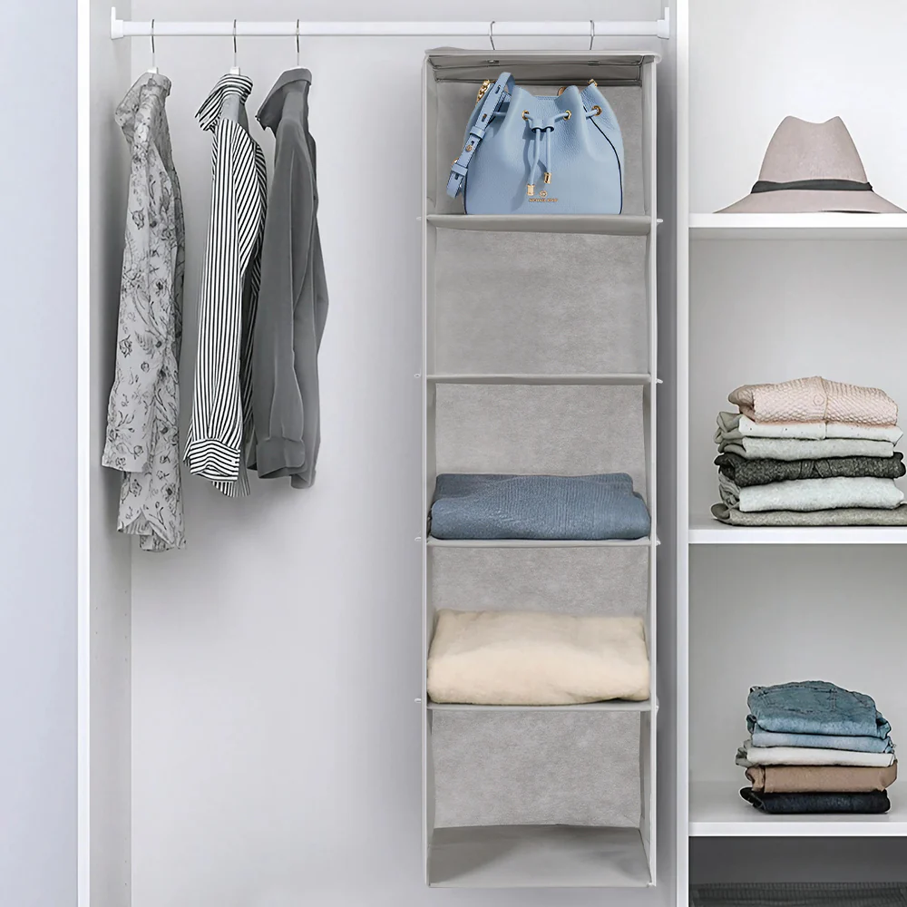 Lifeideas 5-Tier Closet Hanging Organizer - Image 2