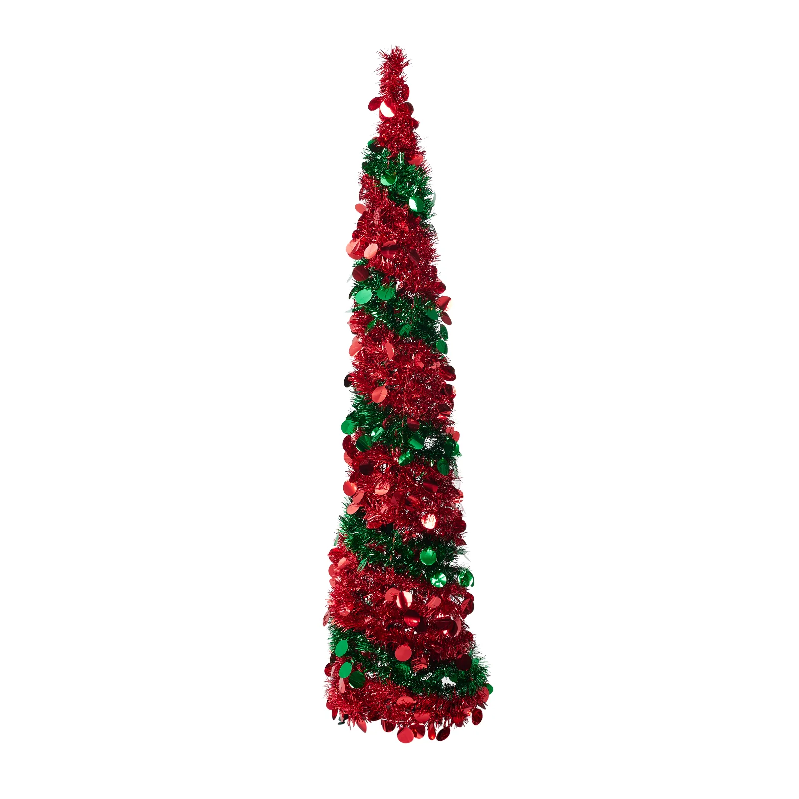 Lifeideas 5ft Pop-Up Decorative Tinsel Tree - Image 2