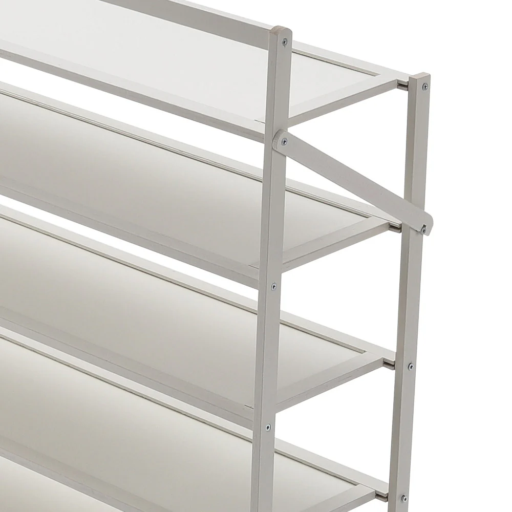 Lifeideas 6-Tier Foldable Bamboo Shoe Rack - Image 7