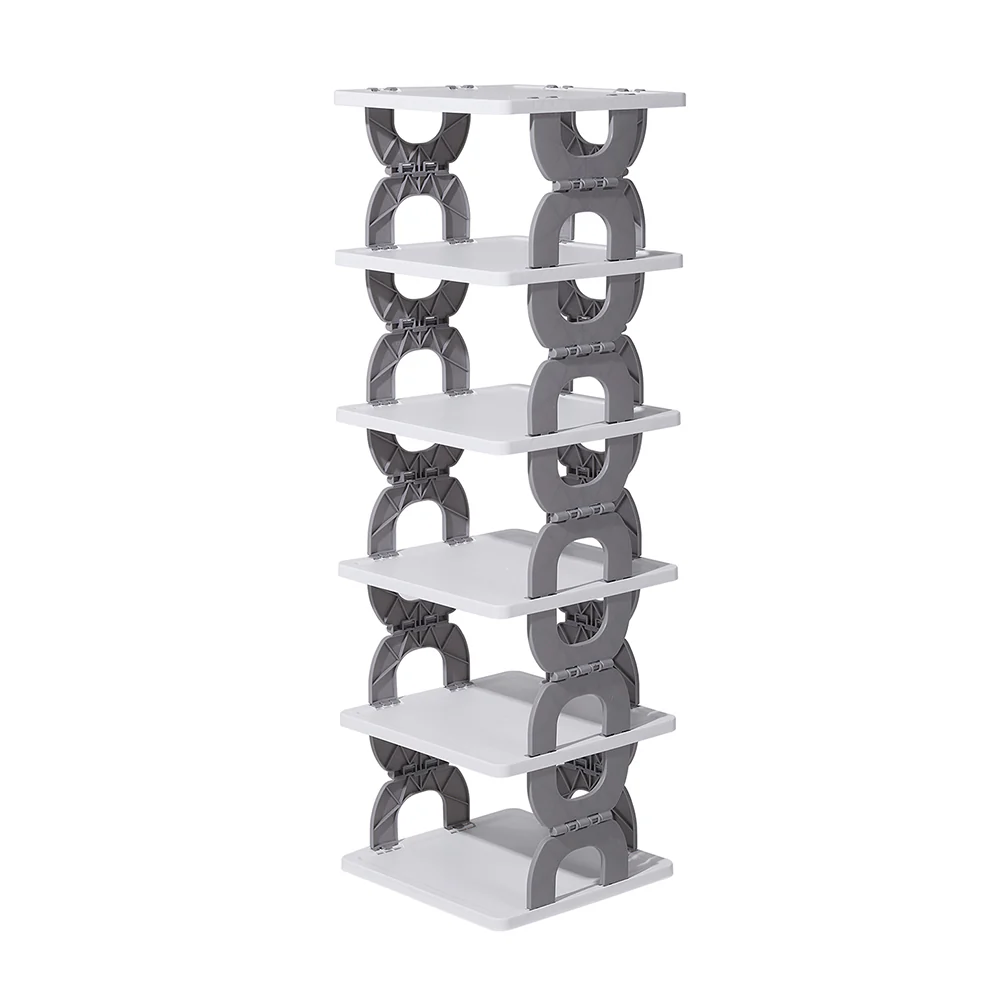 Lifeideas 6-Tier Foldable Plastic Shoe Rack - Image 2