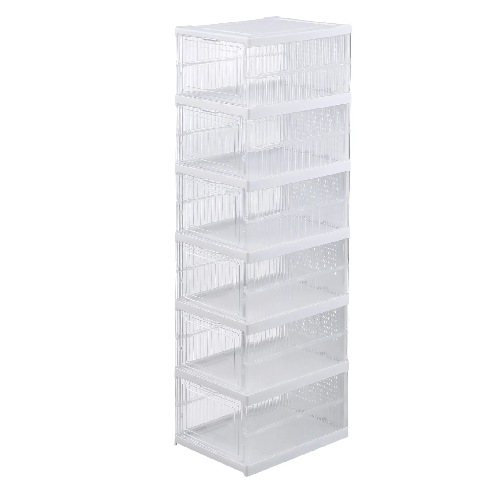 Lifeideas 6-Tier Transparent Foldable Shoe Storage Box - Image 4