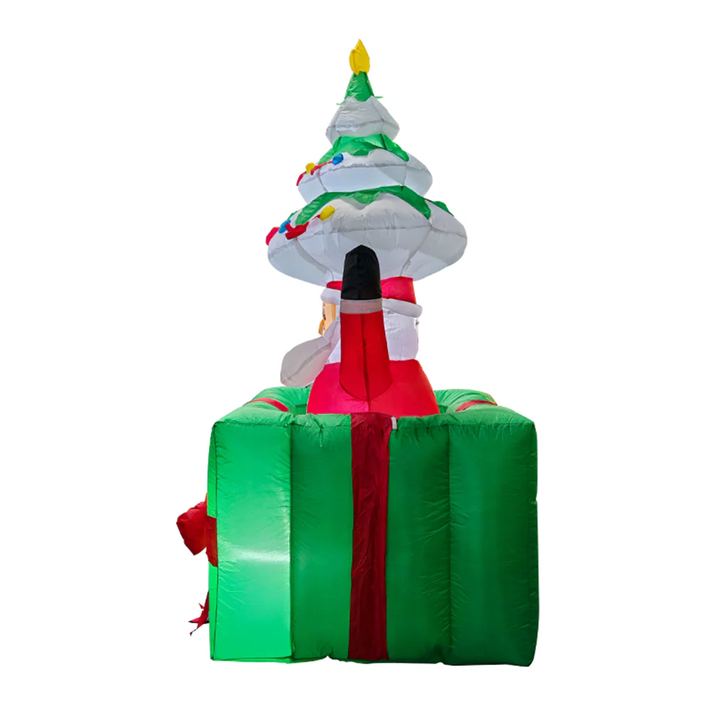 Lifeideas 6ft Christmas Inflatable Liftable Santa Claus with Gift Box Decorations - Image 2