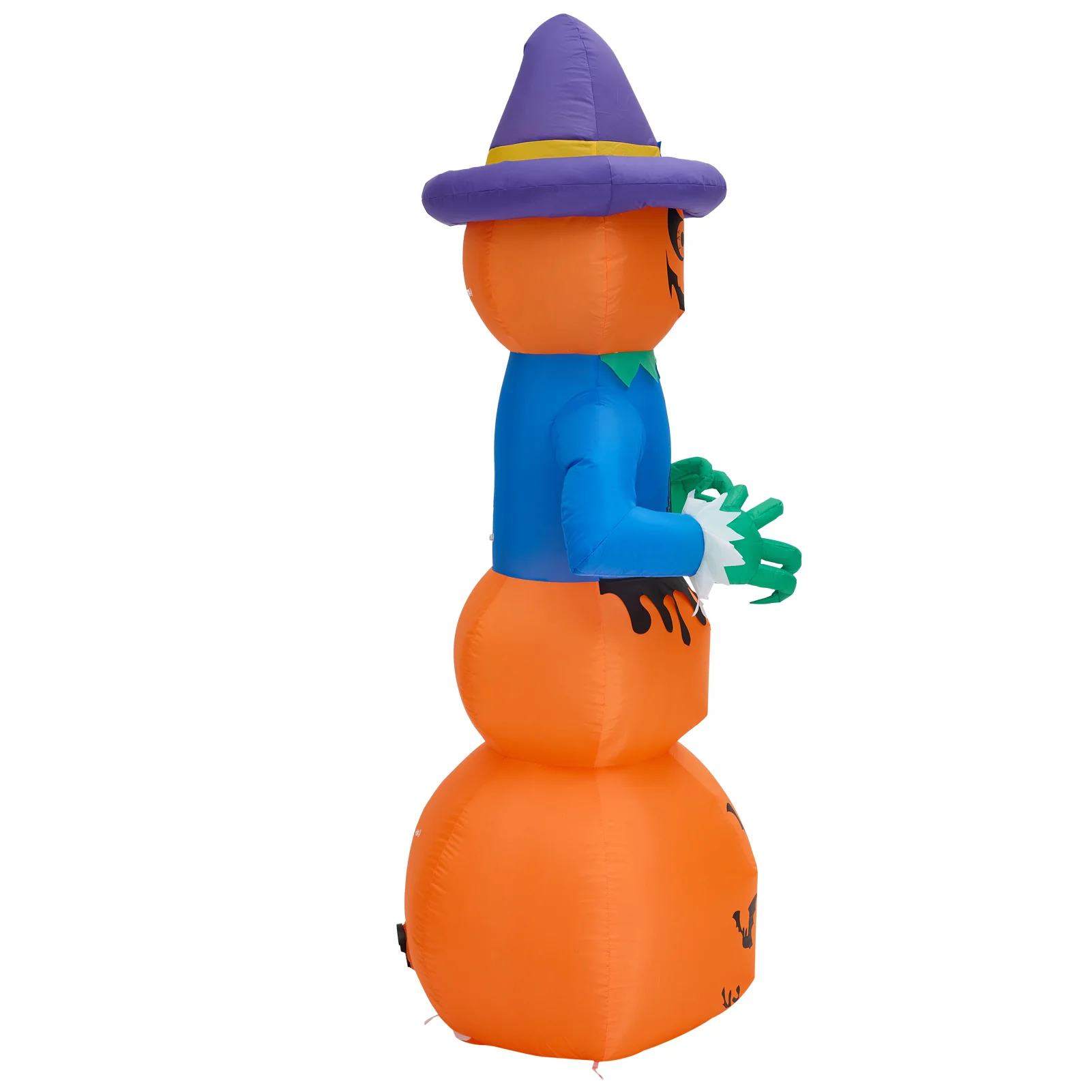 Lifeideas 6ft Halloween Inflatable Stacked Pumpkin And Ghost Decoration - Image 7