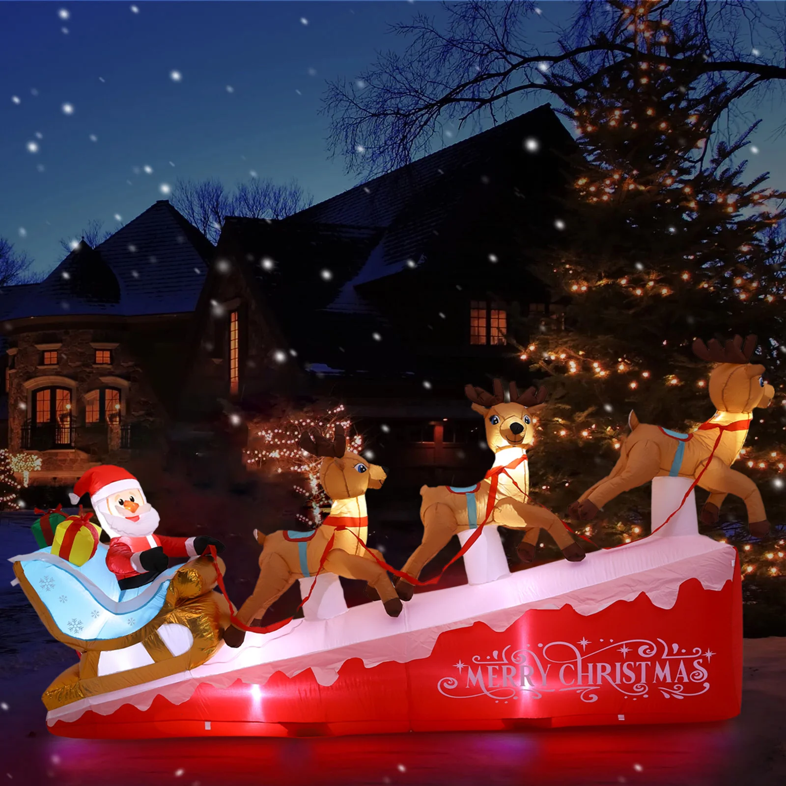 Lifeideas 8.9ft Christmas Inflatable Santa - Image 2