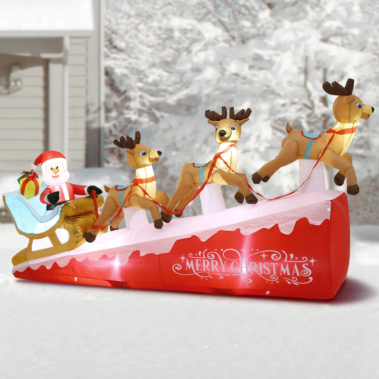 Lifeideas 8.9ft Christmas Inflatable Santa - Image 3