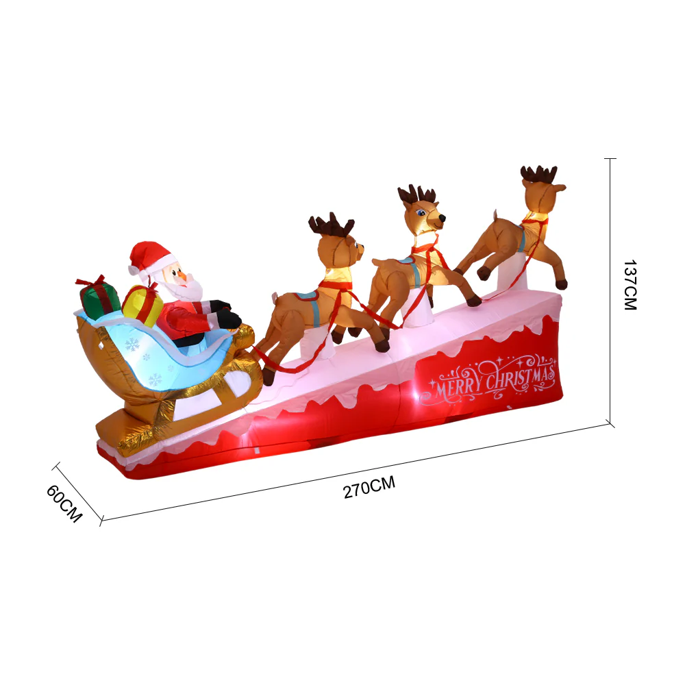 Lifeideas 8.9ft Christmas Inflatable Santa - Image 9