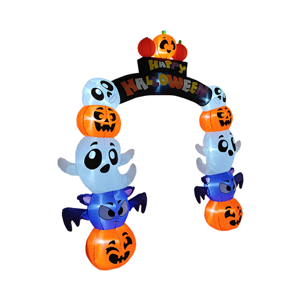 Lifeideas 8ft Halloween Inflatable Pumpkin Archway Decoration With Built-in LED Lights - Image 4