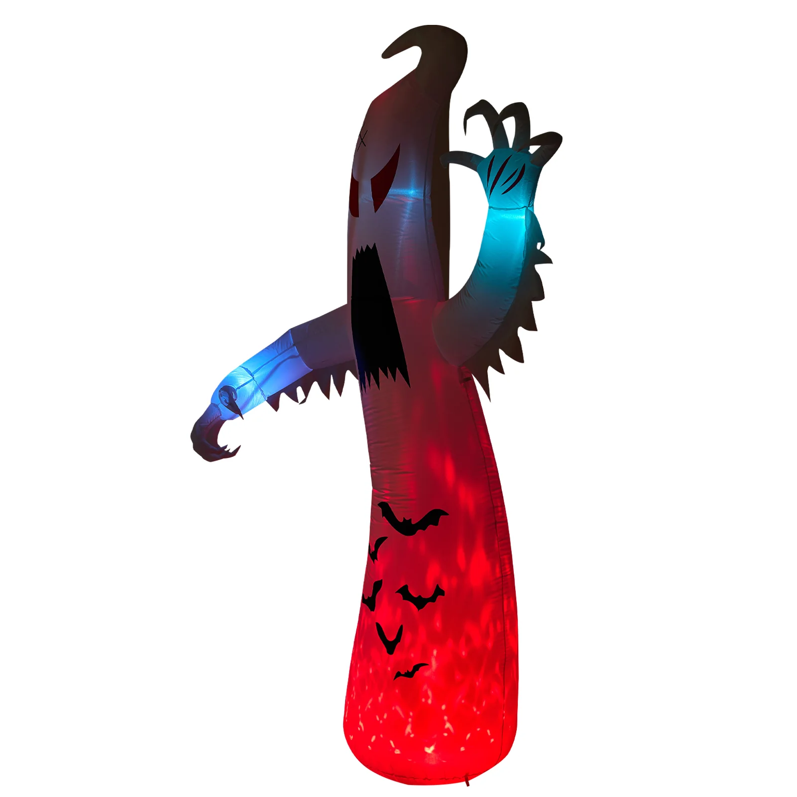 Lifeideas 8ft Halloween Inflatable Spooky Ghost Decoration With Built-in LED Lights - Image 8