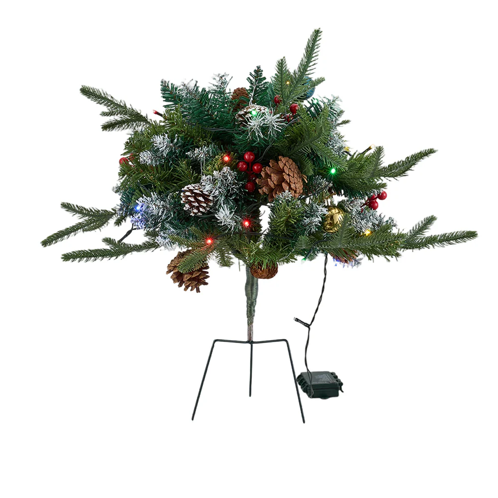 Lifeideas Artificial Christmas Planter Bushes Decoration - Image 2