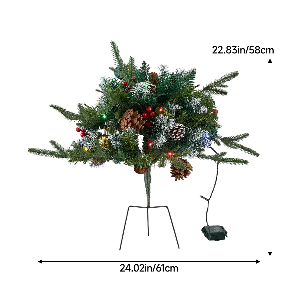 Lifeideas Artificial Christmas Planter Bushes Decoration - Image 7