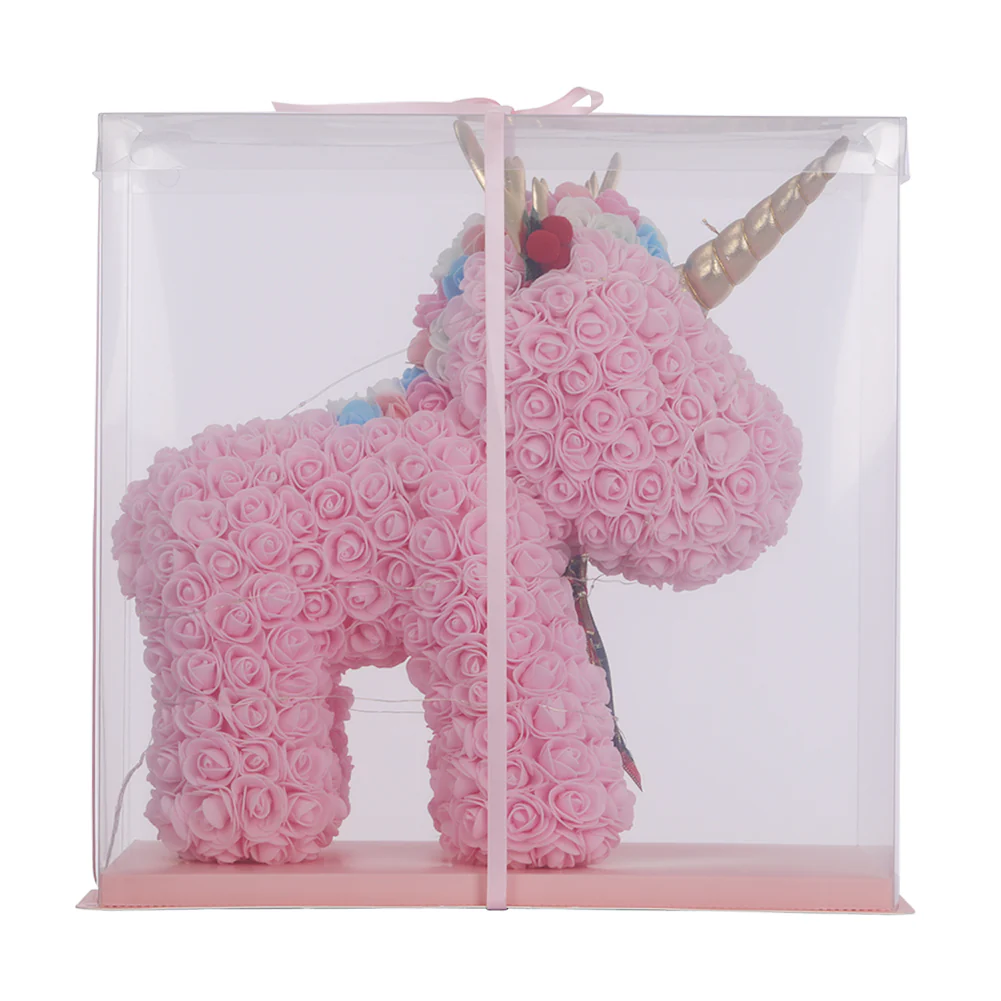 Lifeideas Artificial Rose Foam Unicorn Gift Box - Image 3