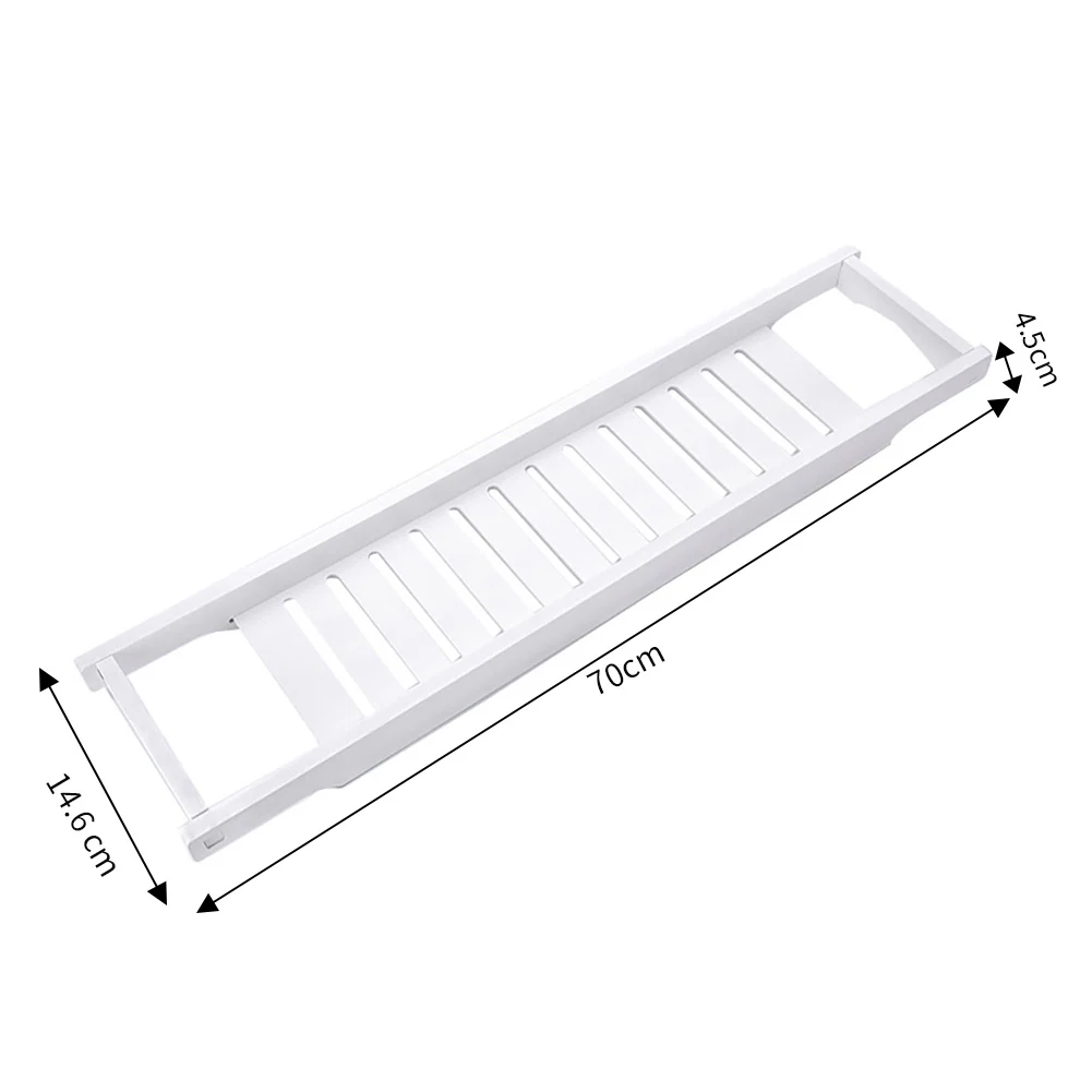 Lifeideas Bamboo Bath Tray Bathtub Caddy for Bathroom - Image 5