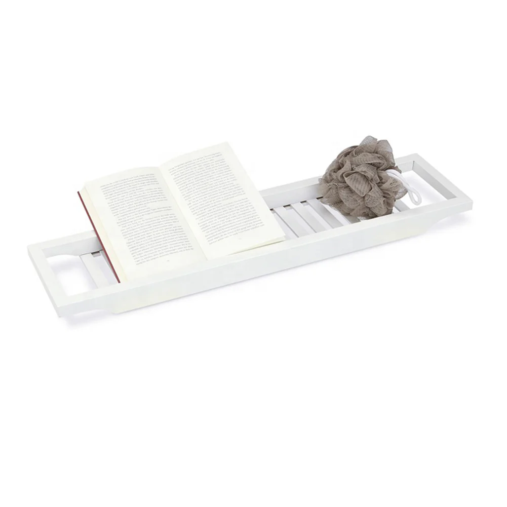 Lifeideas Bamboo Bath Tray Bathtub Caddy for Bathroom - Image 7
