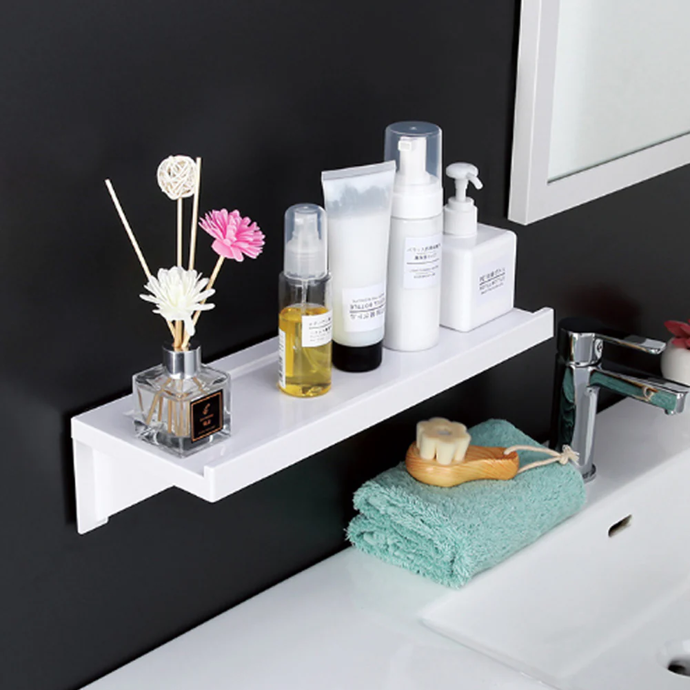 Lifeideas Bathroom Self-Adhesive Shelf Waterproof Shower Rack - Image 2
