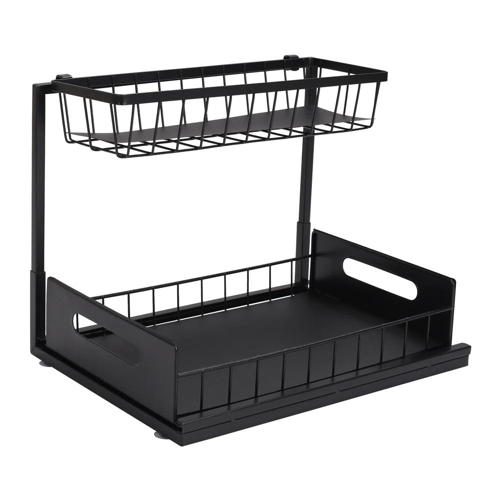 Lifeideas Black Carbon Steel Cabinet Rack - Image 3