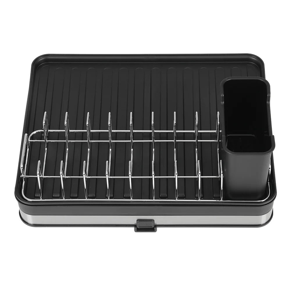 Lifeideas Black Expandable Dish Drying Rack - Image 4