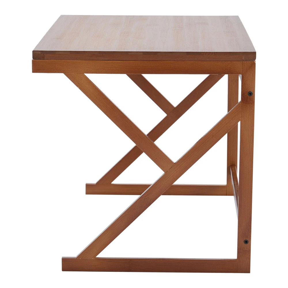 Lifeideas Brown Wooden Kitchen Spice Shelf - Image 5