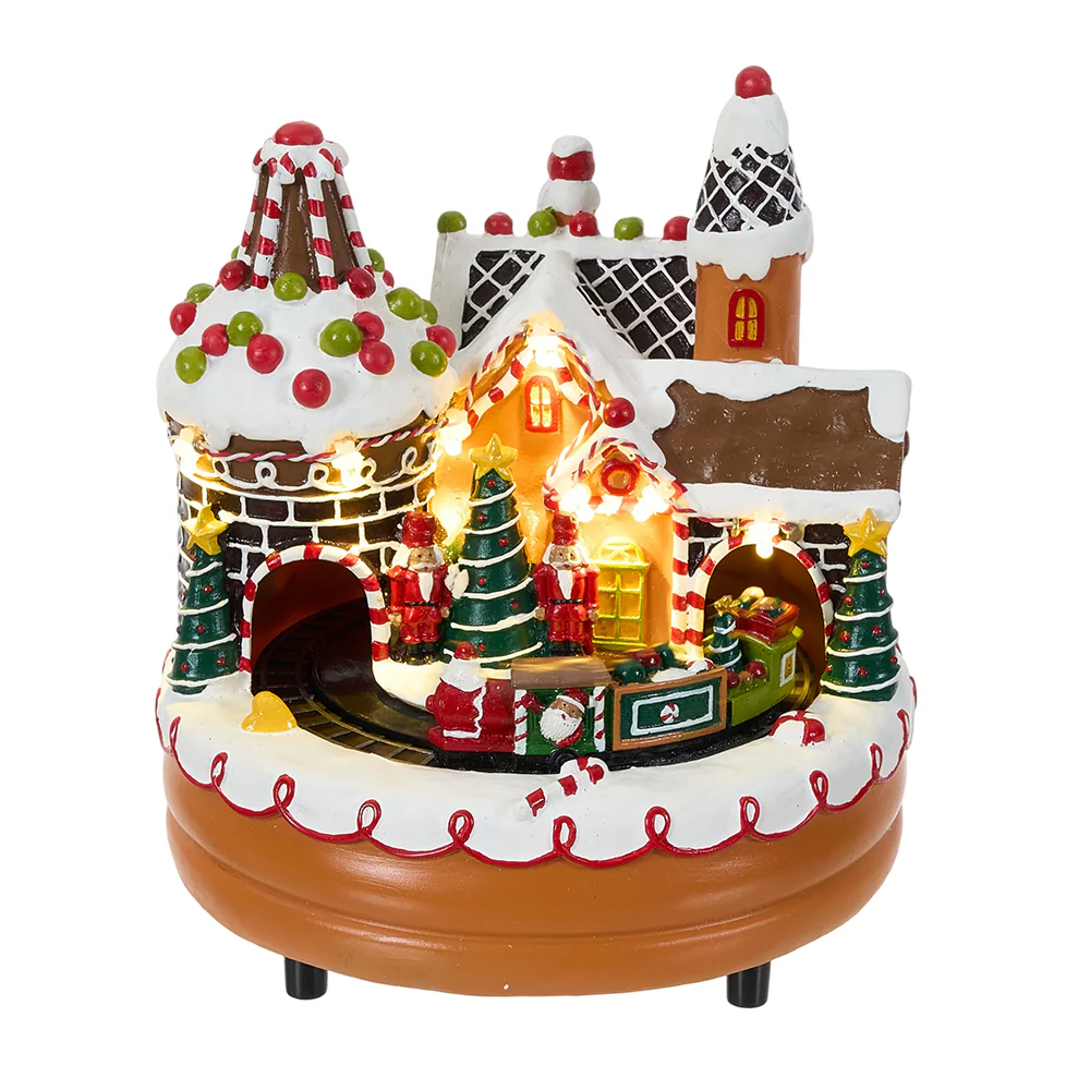 Lifeideas Christmas Castle Music Box Ornament - Image 4