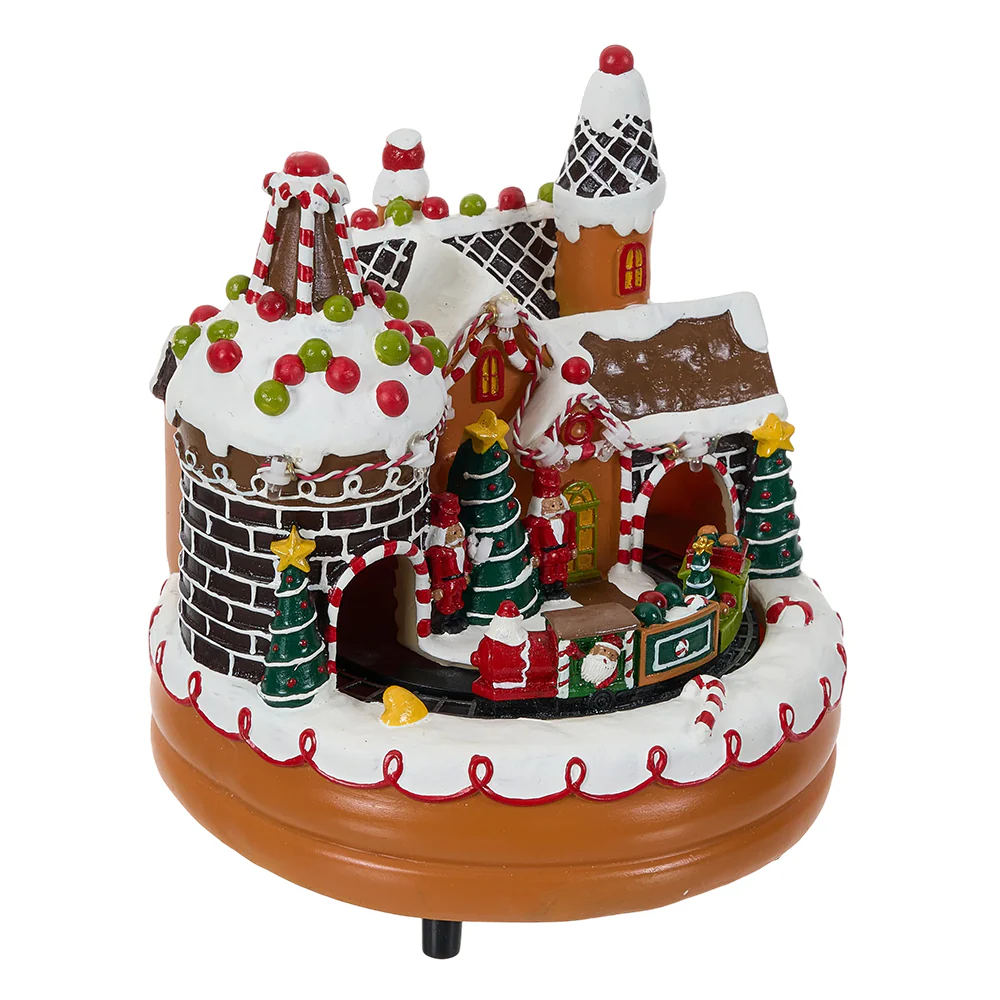 Lifeideas Christmas Castle Music Box Ornament - Image 5