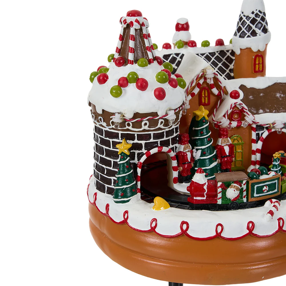 Lifeideas Christmas Castle Music Box Ornament - Image 7
