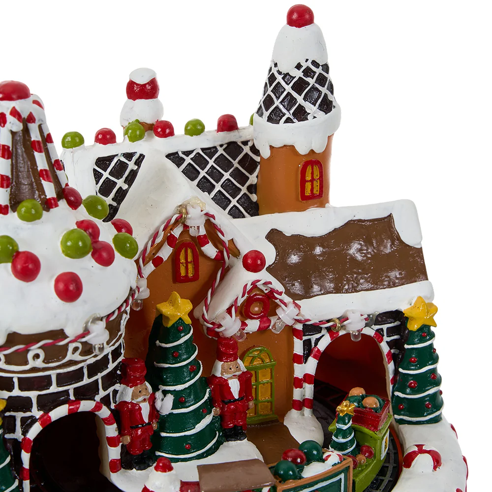 Lifeideas Christmas Castle Music Box Ornament - Image 8