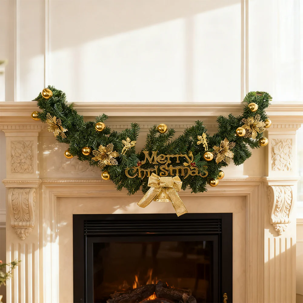 Lifeideas Christmas Garland Artificial Hanging Festival Decoration - Image 2
