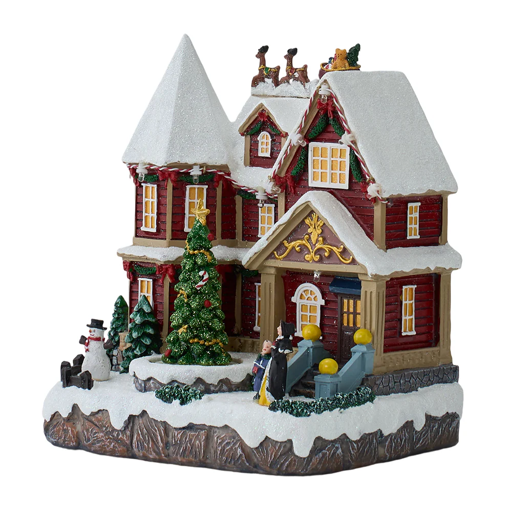 Lifeideas Christmas House Music Box Ornaments - Image 4