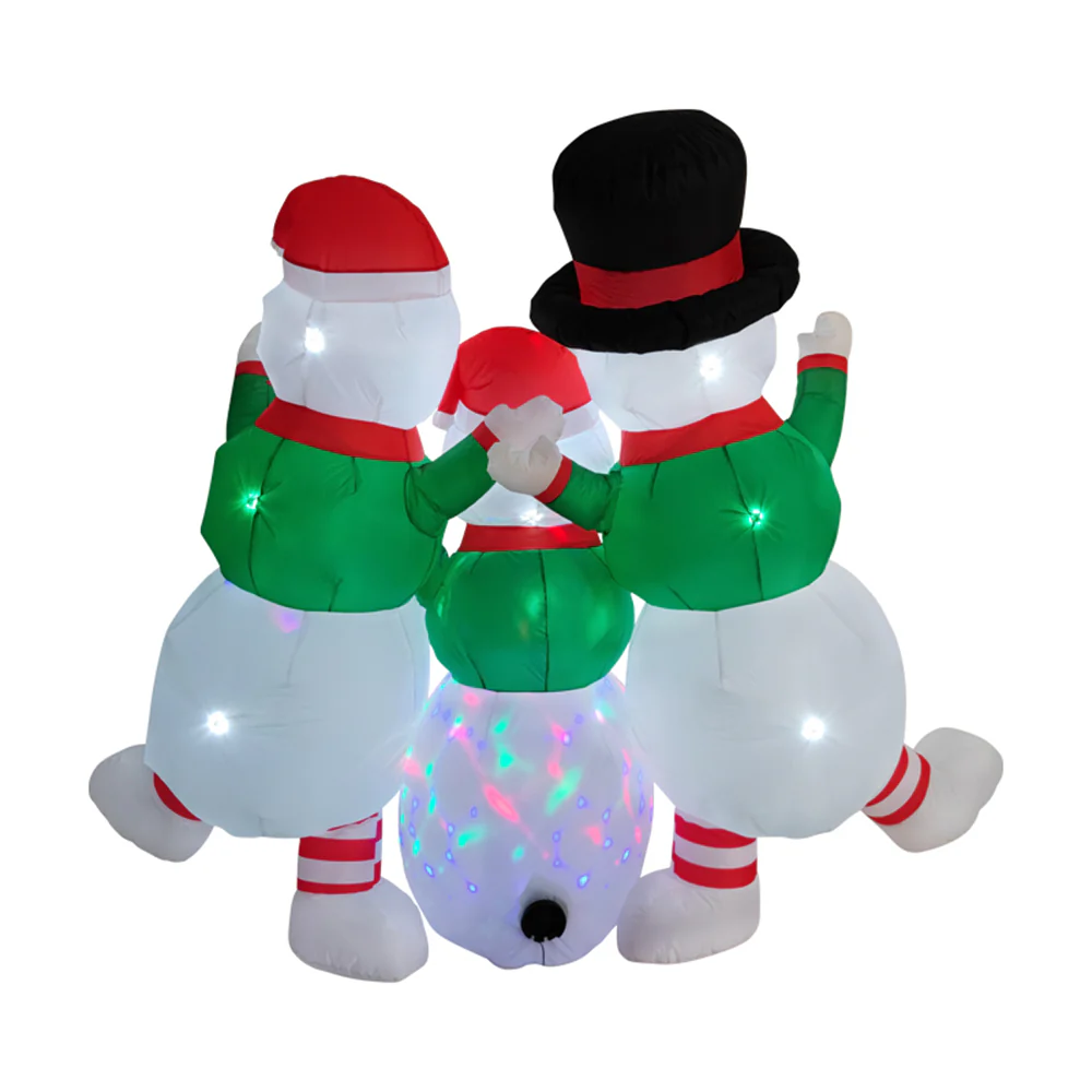 Lifeideas Christmas Inflatable Snowman Family - Image 4
