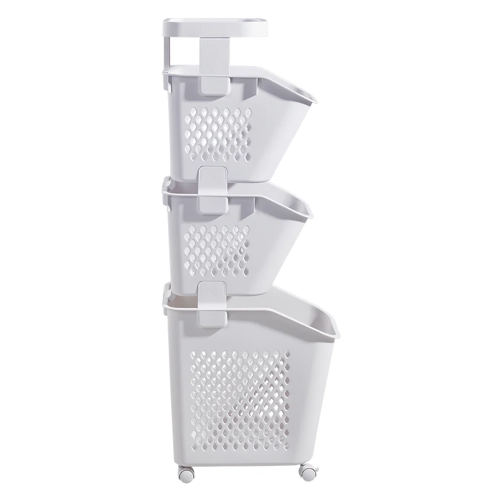 Lifeideas Compact 3 Tier Storage Unit for Laundry - Image 5