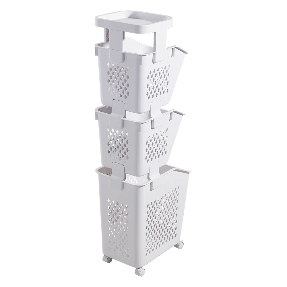 Lifeideas Compact 3 Tier Storage Unit for Laundry - Image 6