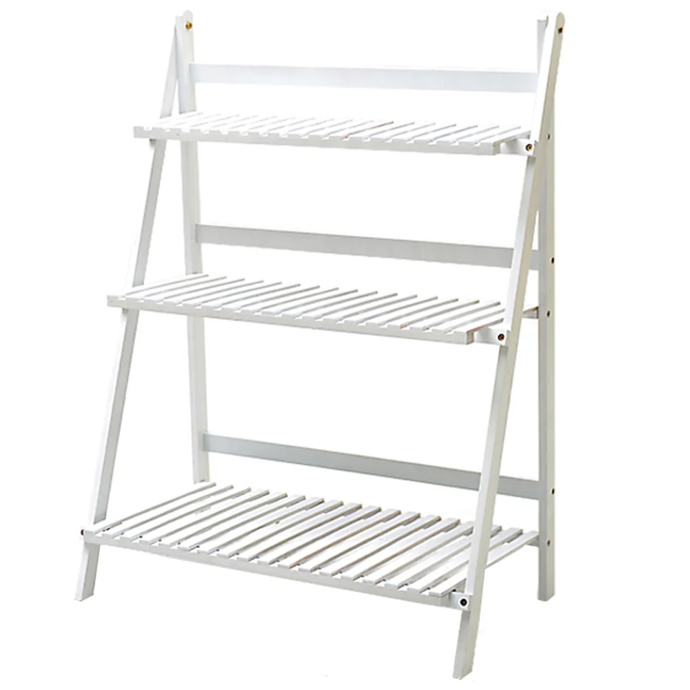 Lifeideas Compact Folding Wooden Display Shelf - Image 7