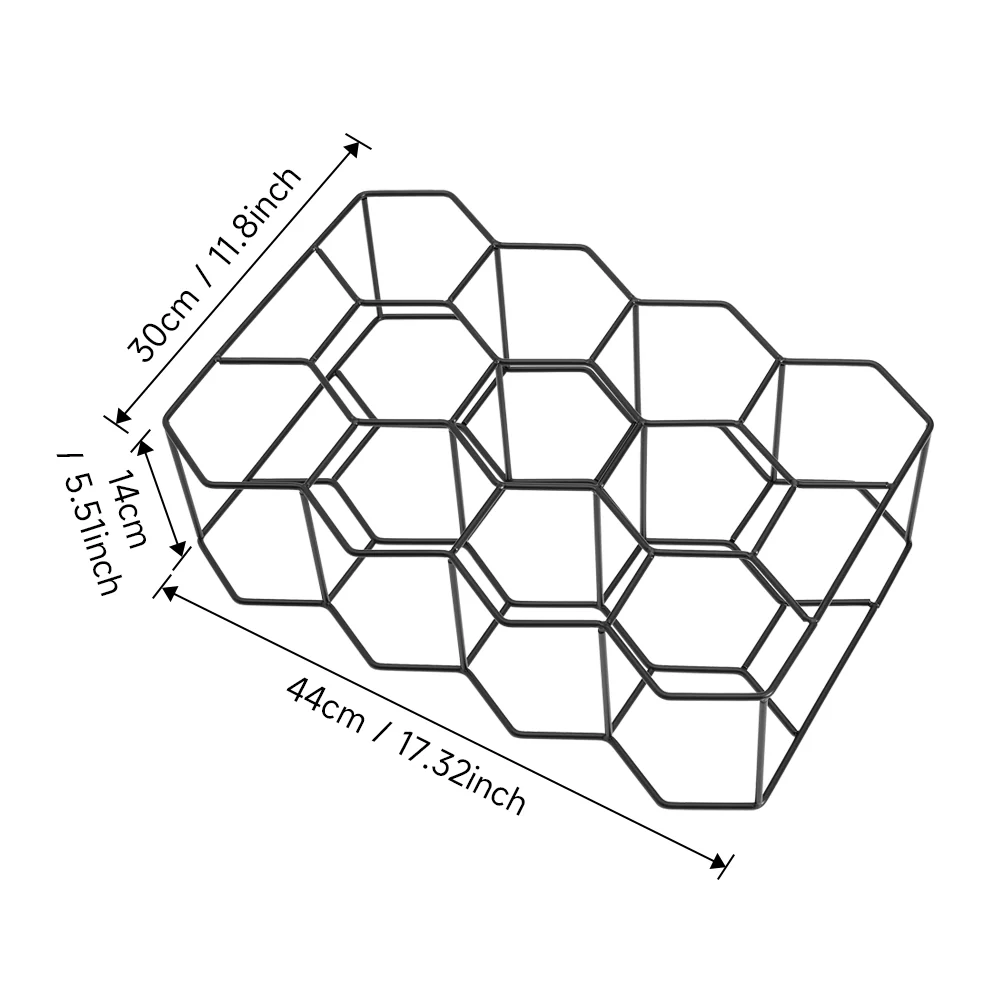 Lifeideas Countertop Hexagon Wine Rack - Image 8