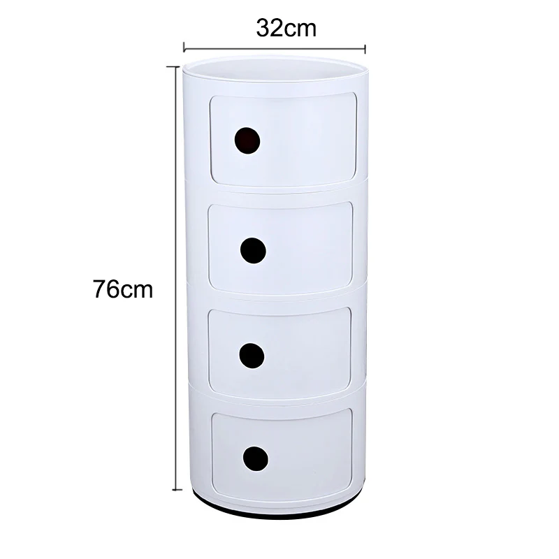Lifeideas Cylindrical ABS Plastic Storage Cabinet - Image 4
