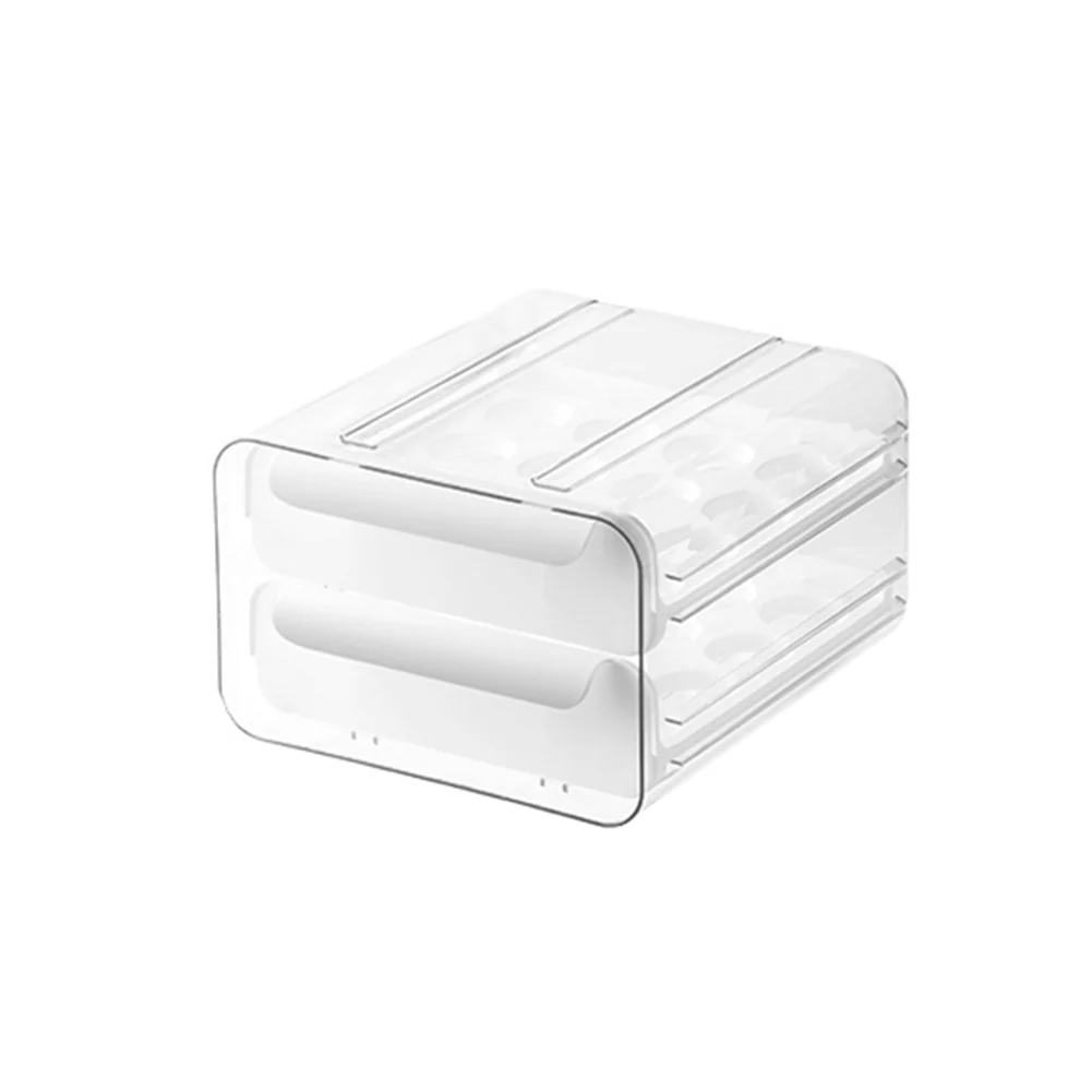 Lifeideas Double-layer Transparent Egg Storage Drawer Box - Image 4