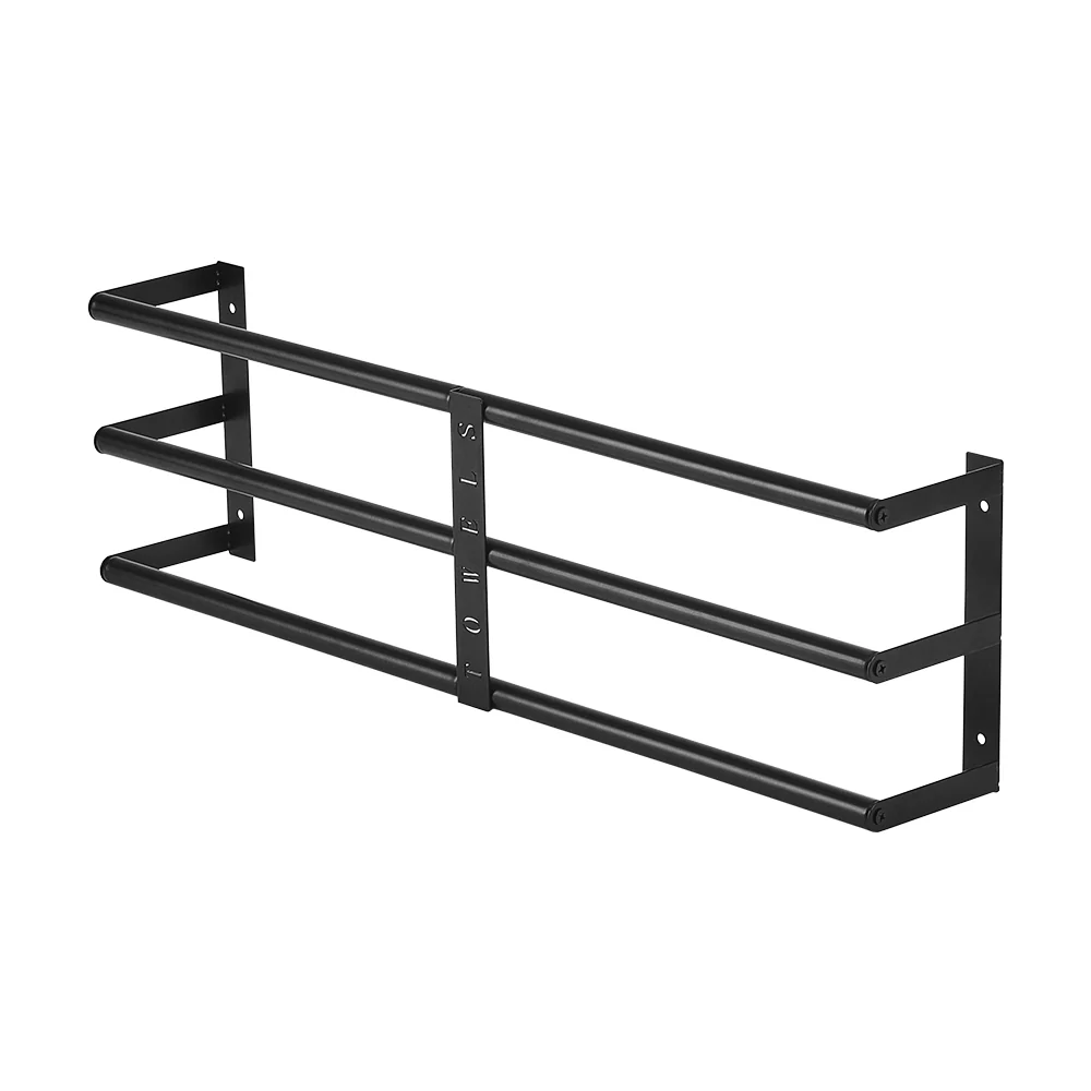 Lifeideas Durable & Chic: Premium Iron Space-Saving Bathroom Wall Mounted Towel Rack - Image 4