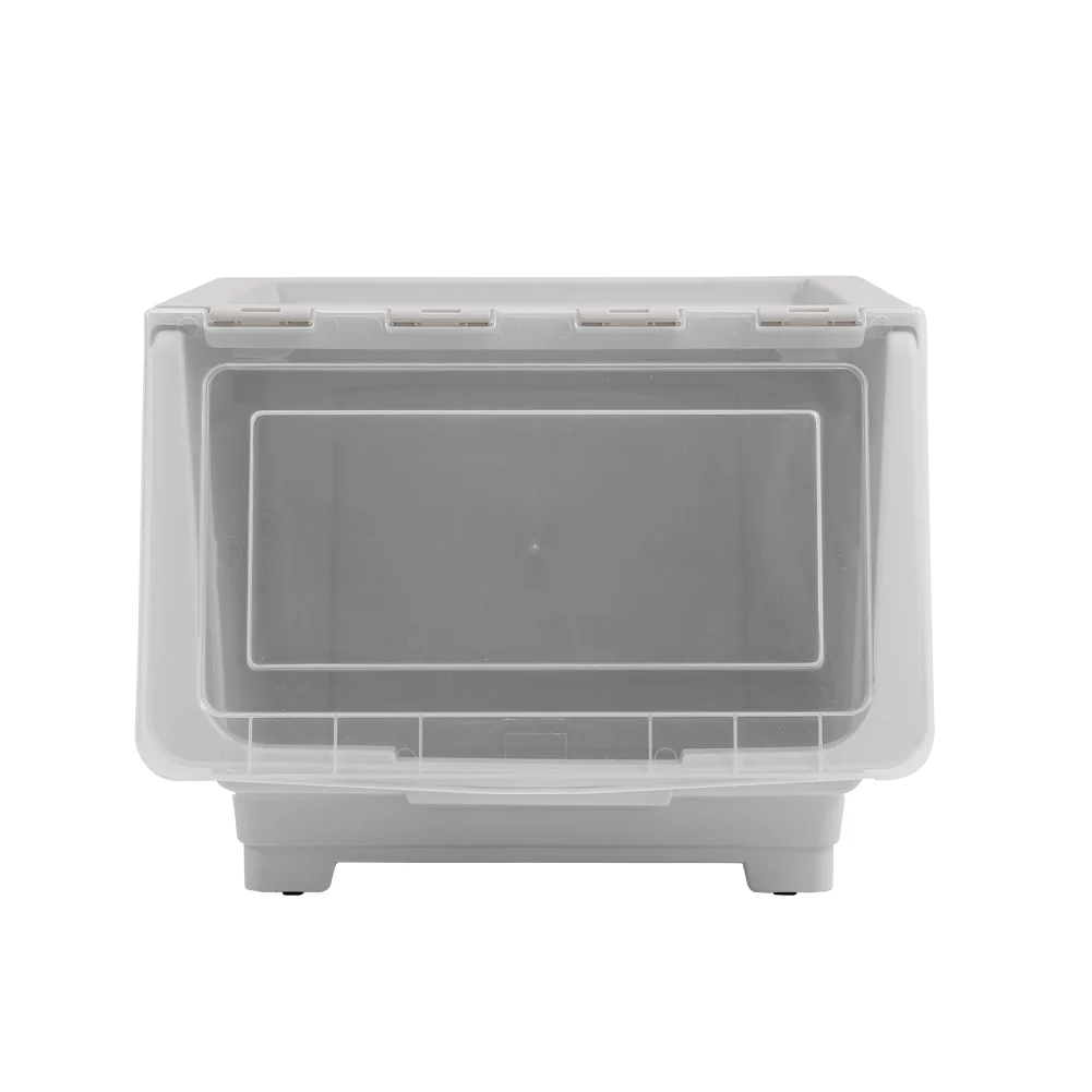 Lifeideas Easy Access Stackable PP Flip Top Storage Box - Image 4