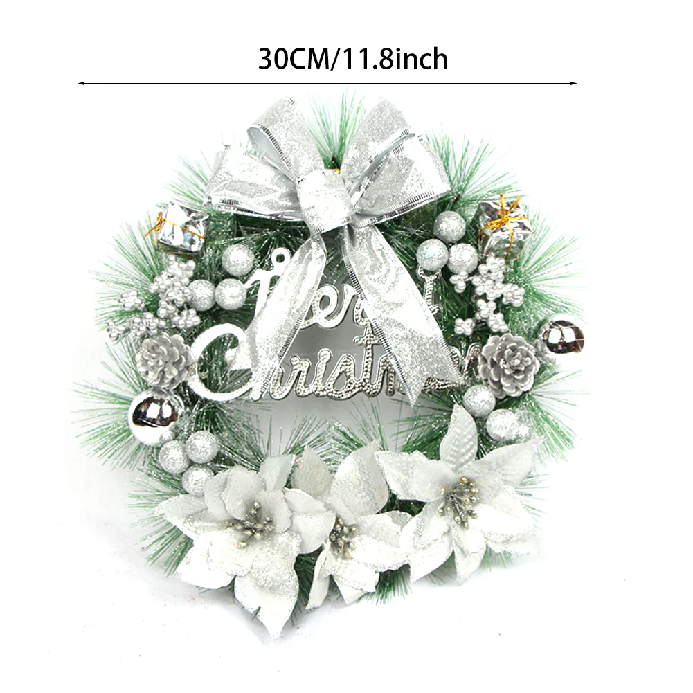 Lifeideas Elegant Christmas Wreath With Mixed Decor - Image 7