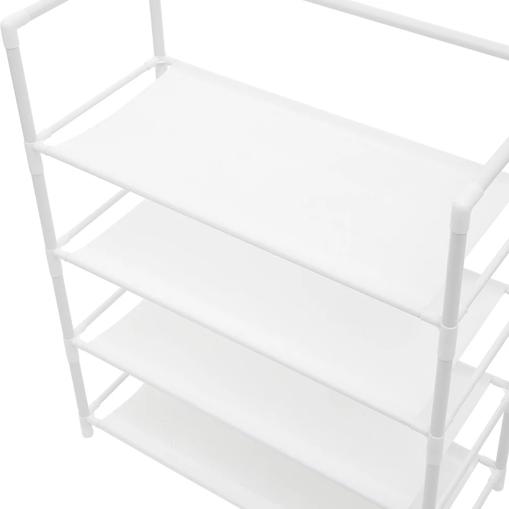 Lifeideas Entryway 4 Tier Shoe Rack with Coat Hanger - Image 6
