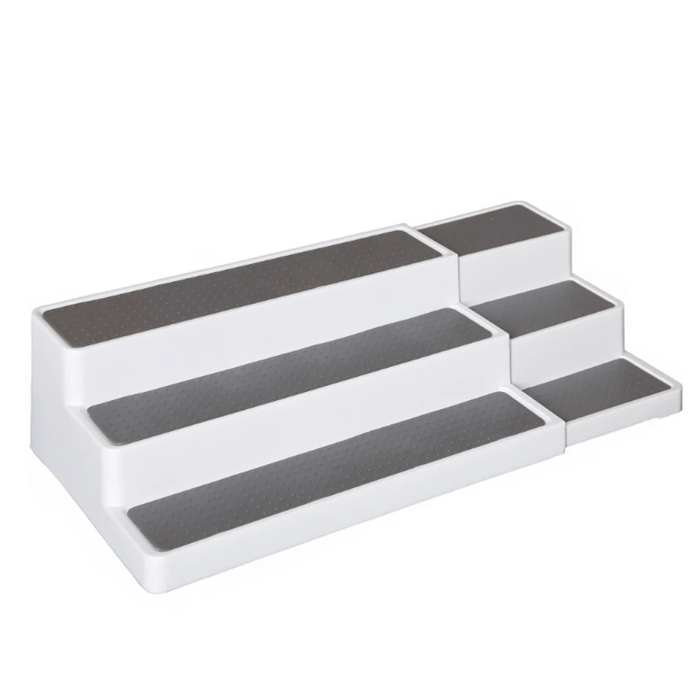 Lifeideas Expandable 3-Tier Non-Slip Spice Jar Rack Stepped Shelf - Image 6