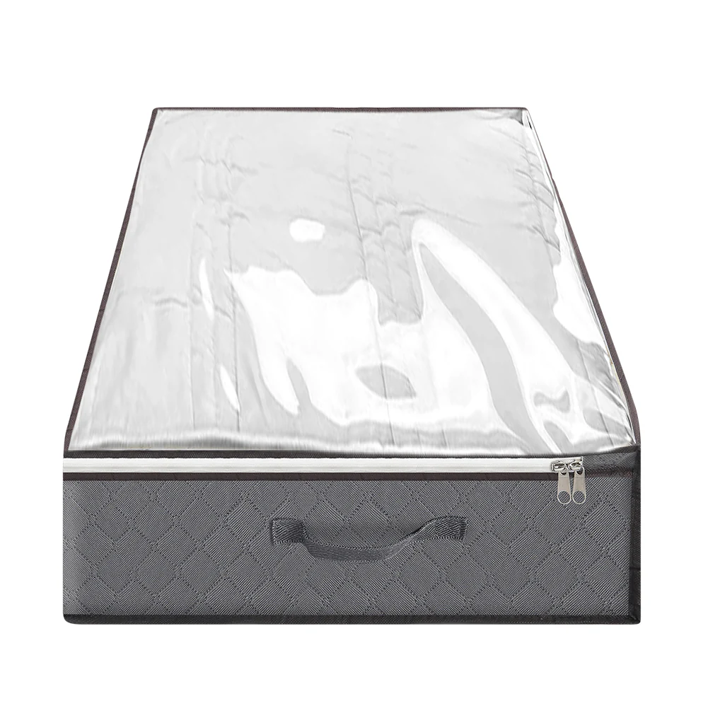 Lifeideas Fabric Clothes Quilt Storage Box with Handles - Image 4