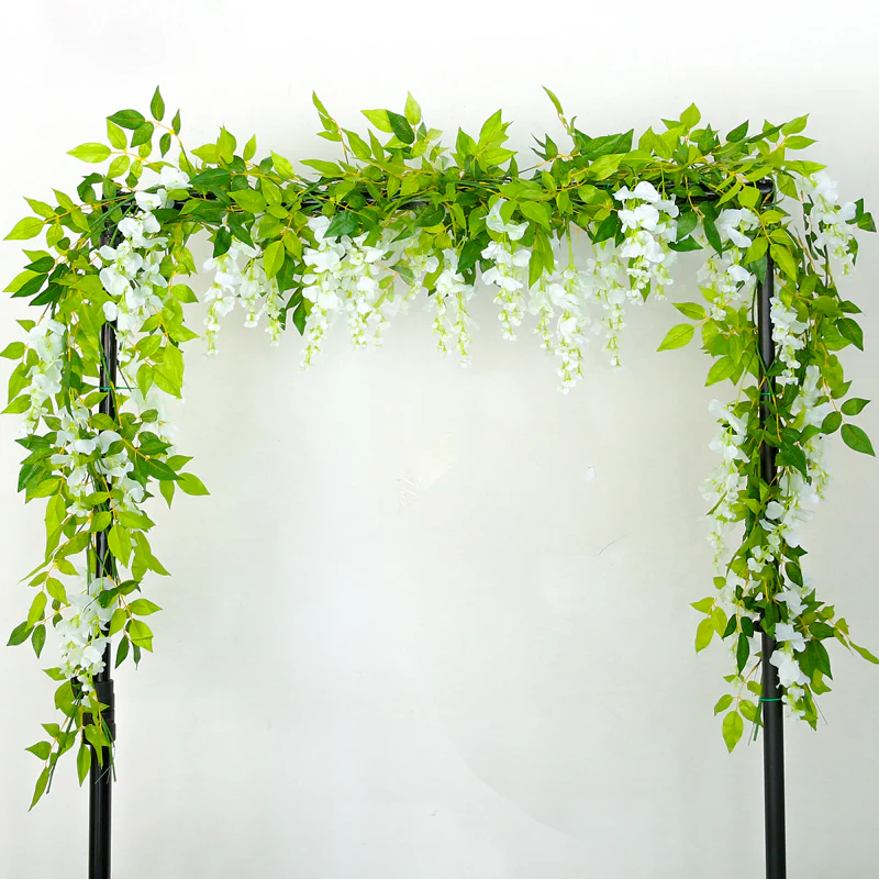 Lifeideas Faux Hanging Wisteria Floral Decoration - Image 2