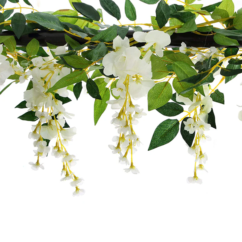 Lifeideas Faux Hanging Wisteria Floral Decoration - Image 5