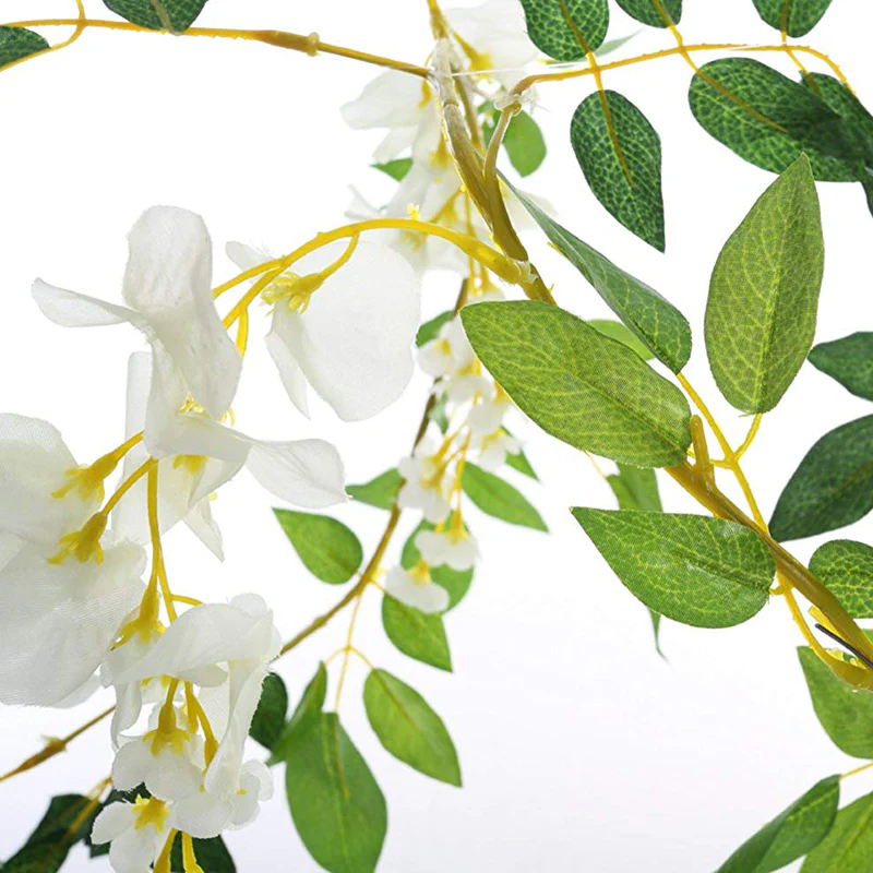 Lifeideas Faux Hanging Wisteria Floral Decoration - Image 6
