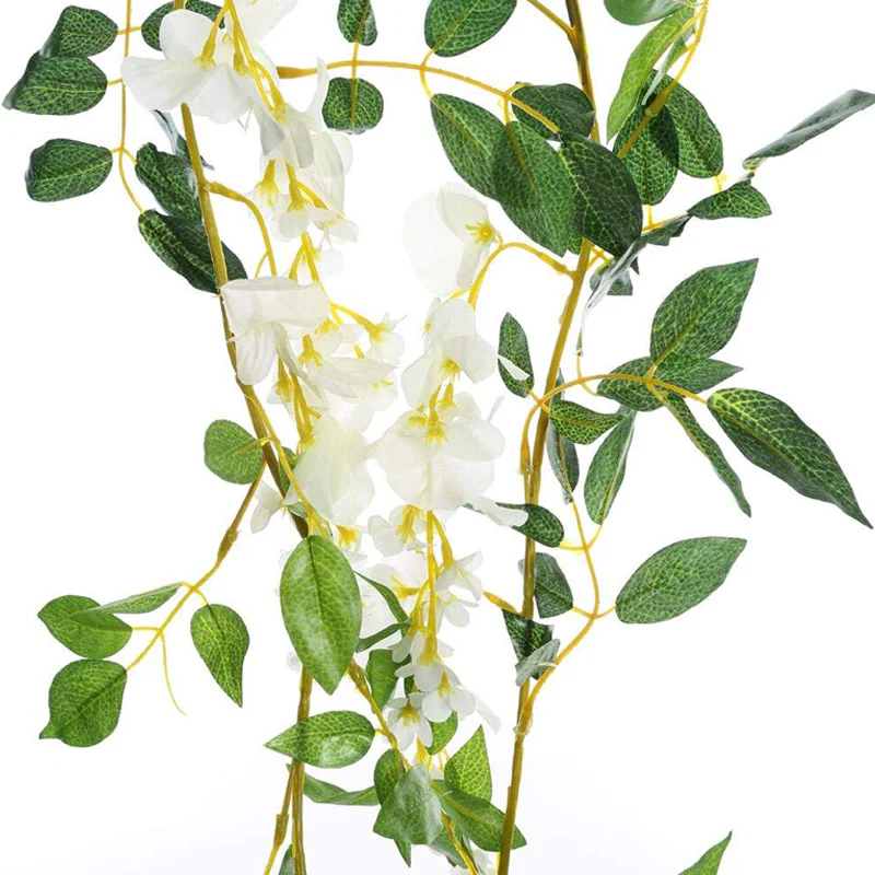 Lifeideas Faux Hanging Wisteria Floral Decoration - Image 7