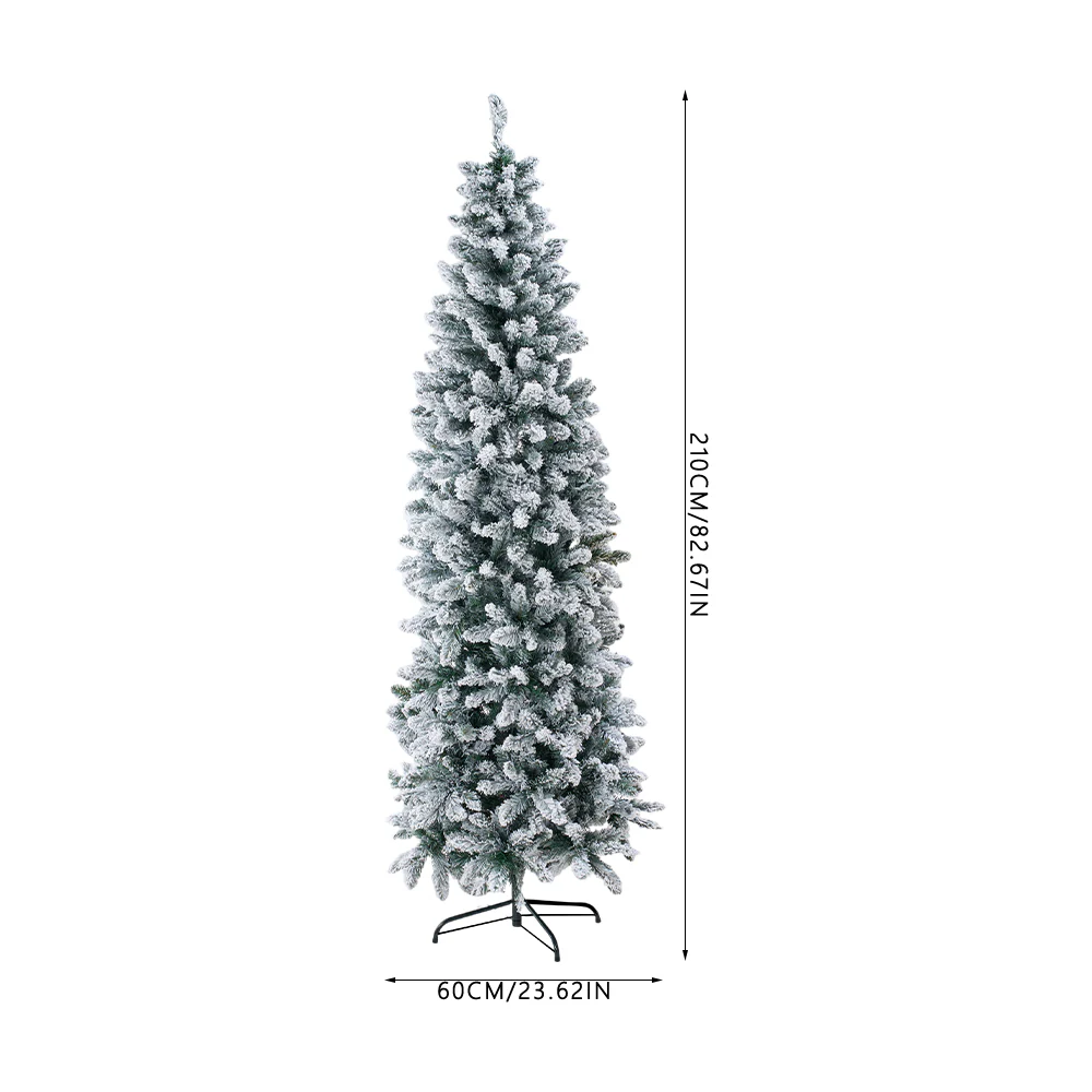 Lifeideas Flocked Christmas Tree with Sturdy X-Frame Stand - Image 3