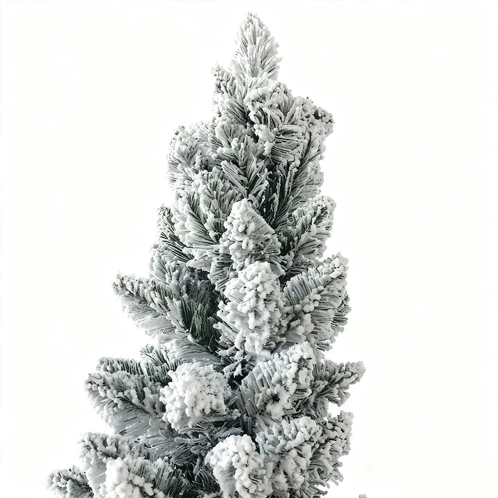 Lifeideas Flocked Christmas Tree with Sturdy X-Frame Stand - Image 6