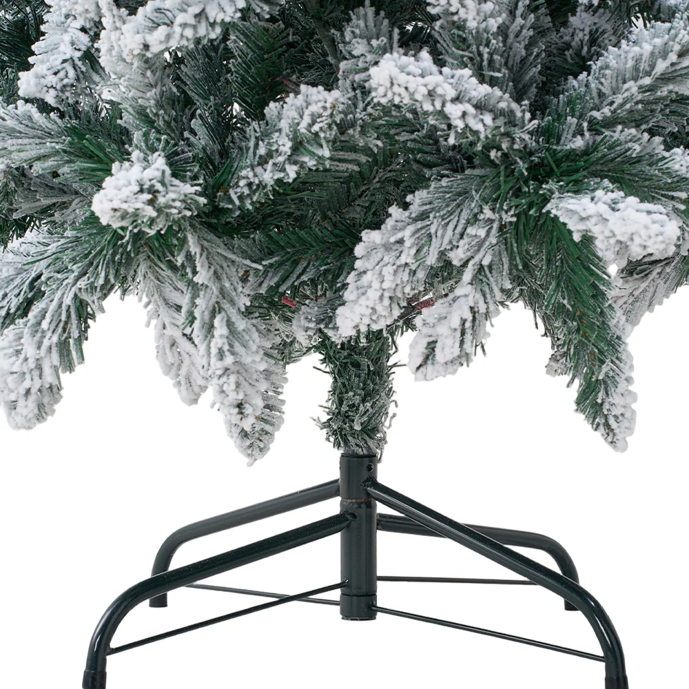 Lifeideas Flocked Christmas Tree with Sturdy X-Frame Stand - Image 5